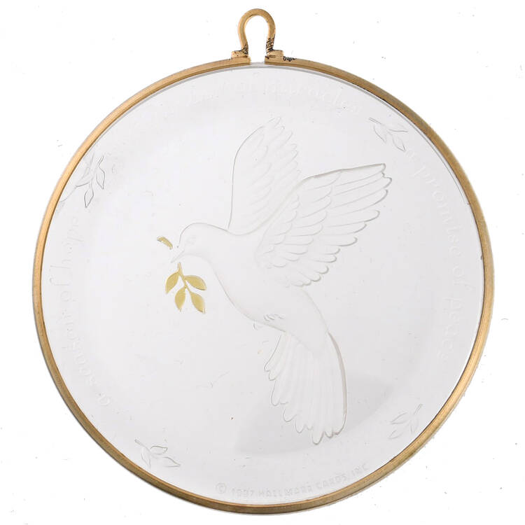 1987 Hallmark Christmas Ornaments Promise Of Peace - Boxed
