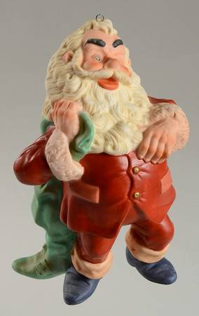 1987 Hallmark Christmas Ornaments Favorite Santa-Porcelain - With Box