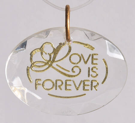 1988 Hallmark Christmas Ornaments Love Is Forever - Boxed