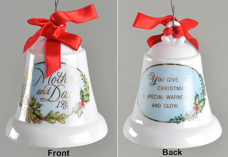 1988 Hallmark Christmas Ornaments Mother And Dad - Boxed