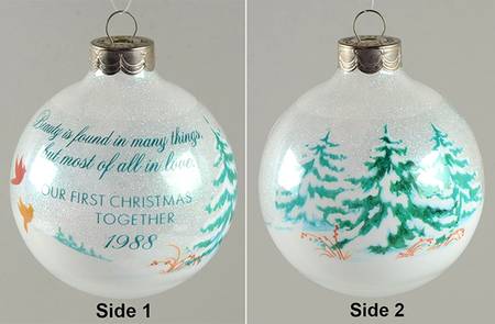 1988 Hallmark Christmas Ornaments First Christmas Together - Boxed