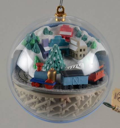 1988 Hallmark Christmas Ornaments Country Exress-Light And Motion - Boxed