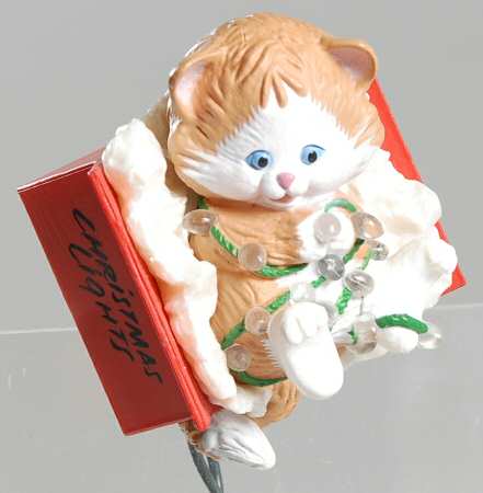 1988 Hallmark Christmas Ornaments Kitty Capers - Boxed