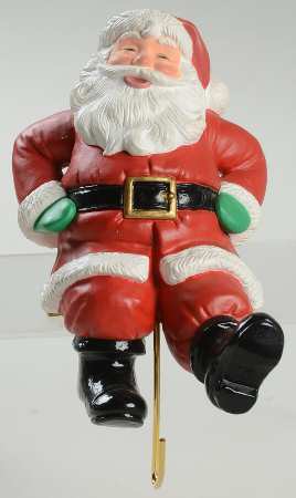 1988 Hallmark Christmas Ornaments Santa Claus-Pere Noel-Stocking Hanger - Boxed