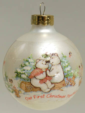 1989 Hallmark Christmas Ornaments First Christmas Together - Boxed