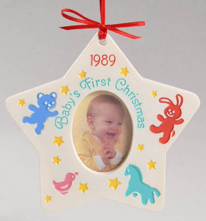 1989 Hallmark Christmas Ornaments Baby's First Christmas - Boxed