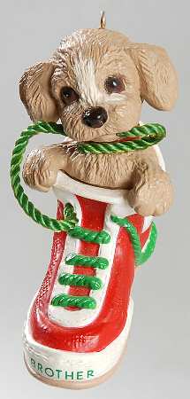 1989 Hallmark Christmas Ornaments Brother - Boxed