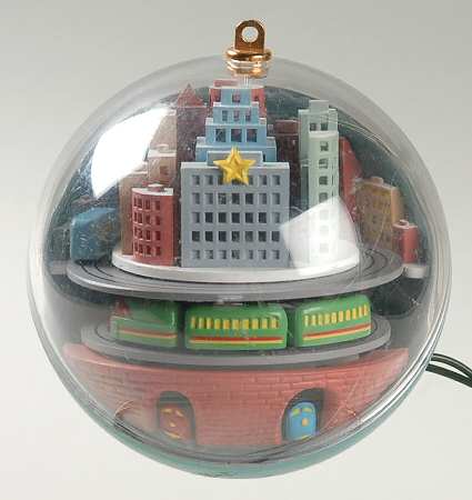 1989 Hallmark Christmas Ornaments Metro Express-Light And Motion - Boxed