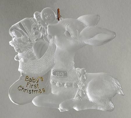 1989 Hallmark Christmas Ornaments Baby's First Christmas - Boxed
