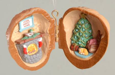 1989 Hallmark Christmas Ornaments Nutshell Holiday - Boxed