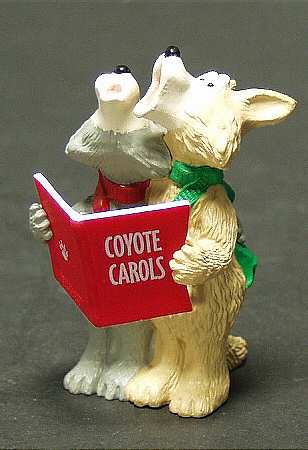 1990 Hallmark Christmas Ornaments Coyote Carols - Boxed