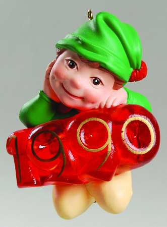 1990 Hallmark Christmas Ornaments Elf Of The Year - Boxed