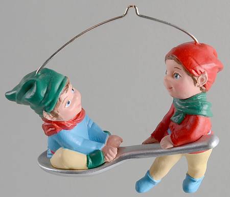 1990 Hallmark Christmas Ornaments Spoon Rider - Boxed