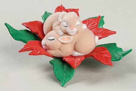 1990 Hallmark Christmas Ornaments Gentle Dreamers-Clip-On - Boxed