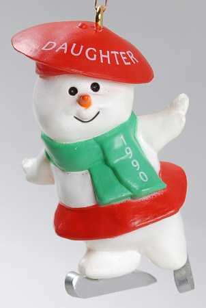 1990 Hallmark Christmas Ornaments Daughter - Boxed