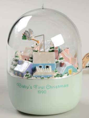 1990 Hallmark Christmas Ornaments Baby's First Christmas - Boxed