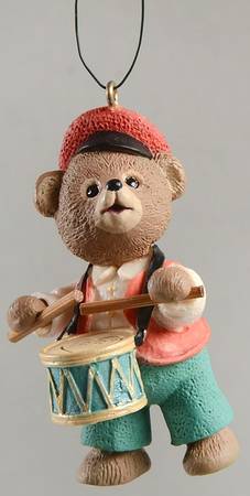1991 Hallmark Christmas Ornaments Fanfare Bear - No Box