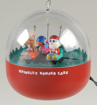 1991 Hallmark Christmas Ornaments Kringle's Bumper Cars - Boxed