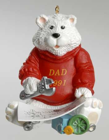 1991 Hallmark Christmas Ornaments Dad - Boxed
