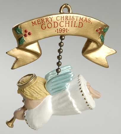 1991 Hallmark Christmas Ornaments Godchild - Boxed
