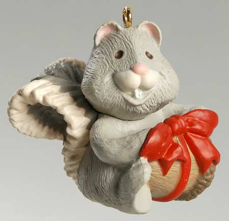1991 Hallmark Christmas Ornaments Nutty Squirrel - Boxed