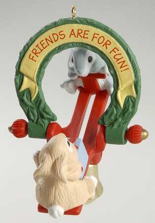 1991 Hallmark Christmas Ornaments Friends Are Fun - No Box 60