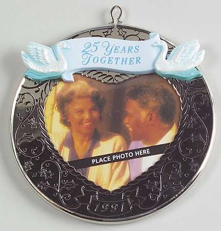 1991 Hallmark Christmas Ornaments Twenty-Five Years Together - Boxed