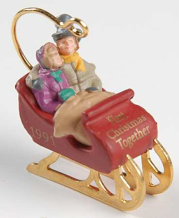 1991 Hallmark Christmas Ornaments Our First Christmas Together - No Box