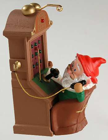 1991 Hallmark Christmas Ornaments Santa's Hot Line - No Box