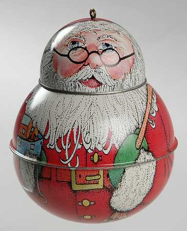 1991 Hallmark Christmas Ornaments Jolly Wolly Santa - Boxed