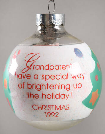1992 Hallmark Christmas Ornaments Grandparents - Boxed