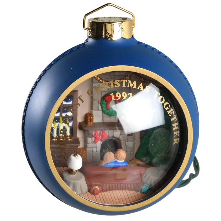 1992 Hallmark Christmas Ornaments 1st Christmas Together-Lighted - Boxed
