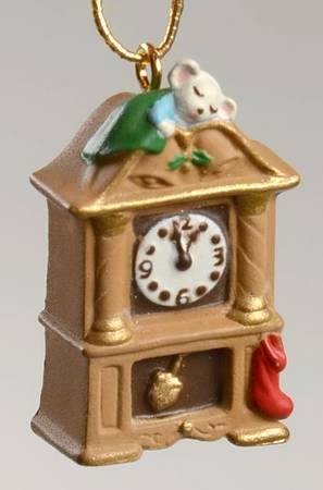1992 Hallmark Christmas Ornaments Hickory Dickory Dock - Boxed
