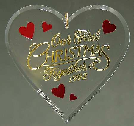 1992 Hallmark Christmas Ornaments Our First Christmas - Boxed