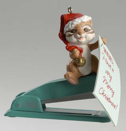 1992 Hallmark Christmas Ornaments Holiday Memo - Boxed