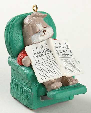 1992 Hallmark Christmas Ornaments Dad - Boxed