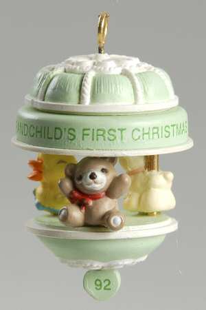 1992 Hallmark Christmas Ornaments Grandchild - Boxed