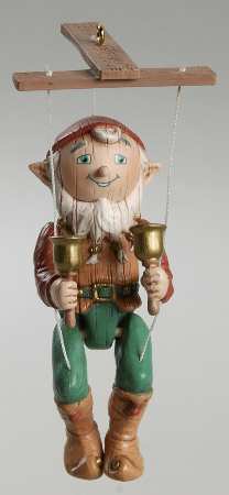 1992 Hallmark Christmas Ornaments Elfin Marionette - With Box