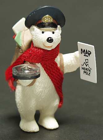 1992 Hallmark Christmas Ornaments Polar Post - With Box