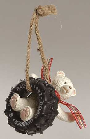 1992 Hallmark Christmas Ornaments Tread Bear - No Box