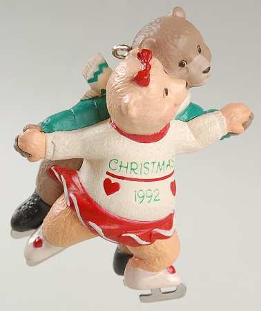 1992 Hallmark Christmas Ornaments Love To Skate - No Box