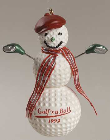 1992 Hallmark Christmas Ornaments Golf's A Ball - Boxed