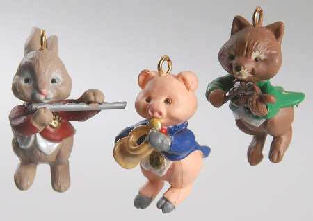 1992 Hallmark Christmas Ornaments Harmony Trio - Boxed