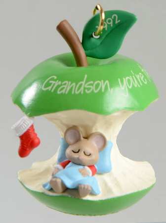 1992 Hallmark Christmas Ornaments Grandson - Boxed