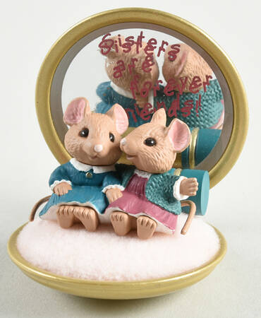 1993 Hallmark Christmas Ornaments Sister To Sister - No Box