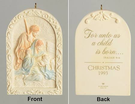 1993 Hallmark Christmas Ornaments He Is Born - Boxed
