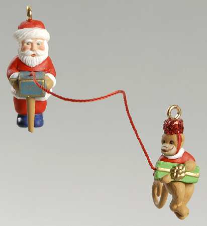 1993 Hallmark Christmas Ornaments Monkey Melody - Boxed