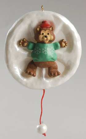 1993 Hallmark Christmas Ornaments Snow Bear Angel - Boxed