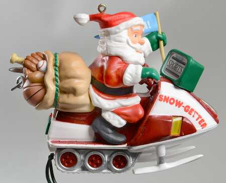 1993 Hallmark Christmas Ornaments Santa's Snow Getter - Boxed
