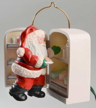 1993 Hallmark Christmas Ornaments Raiding The Fridge - Boxed
